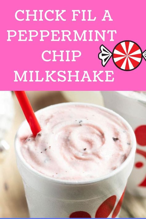 Chick Fil A Peppermint Milkshake Recipe, Peppermint Milkshake Recipe, Peppermint Shake, Peppermint Milkshake, Food Samples, Bean Ice Cream, Peppermint Extract, Peppermint Candy Cane, Vanilla Bean Ice Cream