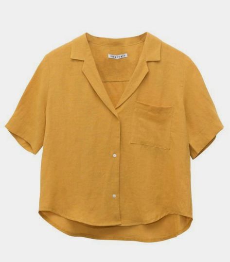 Yellow Button Up Shirt, Summer Outfits Plus Size, Outfits Women Over 40, Summer Outfits Plus, Summer Outfits Y2k, Summer Outfits Aesthetic, Y2k Summer Outfits, Boxy Crop Top, Summer Outfits Women Over 40