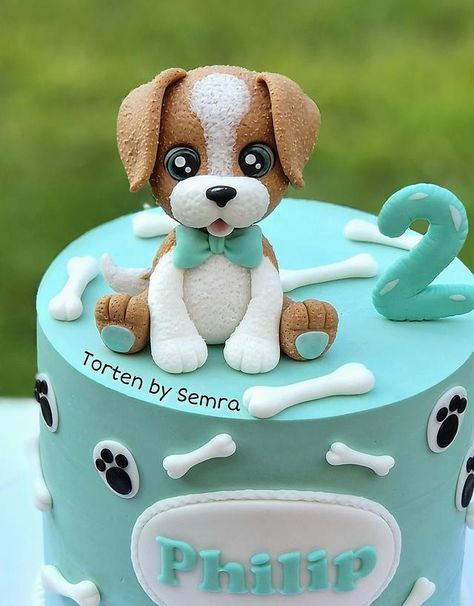 Dog Lover Cake, Vet Cake, Puppy Dog Cakes, Puppy Birthday Cakes, Birthday Cake Decorating Ideas, Simple Family Meals, Puppy Cake, Dog Cake Topper, Dog Birthday Cake