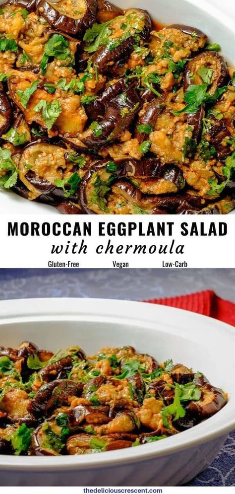 Vegan Warm Salad, Gluten Free Middle Eastern Recipes, Vegan Middle Eastern Food, Middle Eastern Salad Recipes, Middle Eastern Vegetarian Recipes, Mediterranean Eggplant Recipes, Baked Salad, Vegan Middle Eastern, Middle Eastern Eggplant