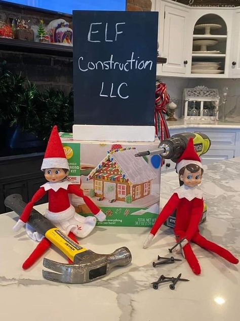 Elf On The Shelf Construction Ideas, First Time Elf Arrival Ideas New, Elf On The Shelf 2023, Christmas Elf Ideas, Elf 2023, Elf Classroom, Elf Idea, Elf On The Shelf Arrival, Thanksgiving Aesthetic