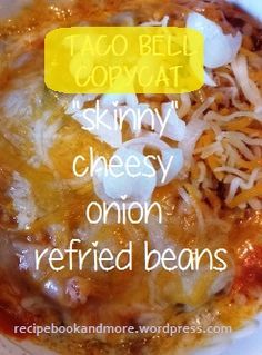 Copycat Taco Bell Refried Beans, Pintos And Cheese Taco Bell, Taco Bell Beans Recipe, Taco Bell Pintos And Cheese Copycat, Taco Bell Refried Beans Recipe, Pintos And Cheese, Manly Food, Taco Bell Copycat, Taco Side Dishes