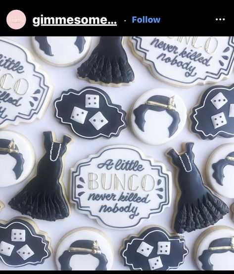 Rollout Cookies, Cutout Cookies, Roaring 20, Themed Cookies, Gatsby Party, Cut Out Cookies, Roaring 20s, Icing Cookies, Royal Icing Cookies