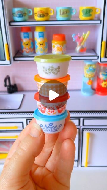 Barbie Diorama, Doll Diy Crafts, Miniature Diy, July 7, Doll Crafts, Diy Doll, Pyrex, Doll House, Give It To Me