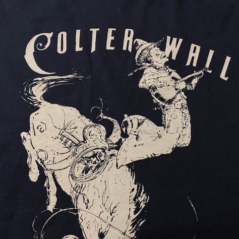 Colter Wall Singing Cowboy T-Shirt Colter Wall, Cowboy Design, Original Illustration, Jersey T Shirt, Country Music, Next Level, Tee Shirt, Singing, Cowboy