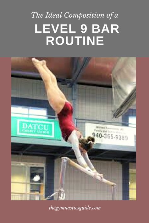 Wondering what skills to include in your Level 9 bar routine? Check out this detailed synopsis of how to structure your routine! Gymnastics Levels, Gymnastics Lessons, Gymnastics Moves, Gymnastics Routines, Gymnastics Competition, Gymnastics Skills, Uneven Bars, Gymnastics Mom, Usa Gymnastics