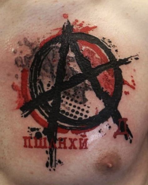 Anarchy Tattoo Design, Anarchy Tattoo, Epic Tattoos, Punk Tattoos, Trash Polka Tattoo Designs, Epic Tattoo, Trash Polka Tattoo, Trash Polka, Piercing Tattoo