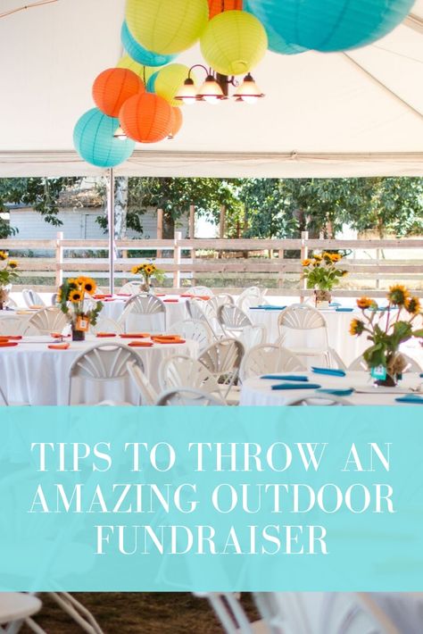 Here are our favorite tips to help you throw an amazing outdoor fundraiser that will be sure to wow your guests! Outdoor Dinner, Charity Event, Outdoor Event, Fundraising Events, Family Outdoor, Event Rentals, Outdoor Events, Summer Months, Event Rental