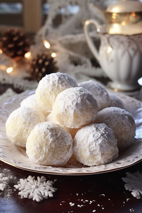 Sweetened Condensed Milk Snowballs, Snowball Recipe, Sweetened Condensed Milk Recipes, Condensed Milk Cookies, Condensed Milk Recipes, Snowball Cookies, Crunchy Pecans, Milk Cookies, Milk Recipes