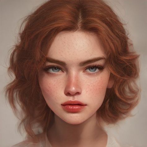 Flipagram Instagram, Girls With Red Hair, Digital Portrait Art, Digital Art Anime, Fantasy Inspiration, Girls Characters, Digital Art Girl, Digital Portrait, Character Portraits