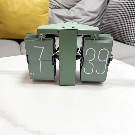 Retro Flip Clock Automatic | Retro Flip Desk Clock | Flip Clock Vintage Modern - Retro - Aliexpress Digital Flip Clock, Twemco Flip Clock, Desk Flip Clock, Flip Desk Calendar, Pink Flip Clock, Retro Flip Clock, Clock Vintage, Small Wall Clock, Clock Living Room