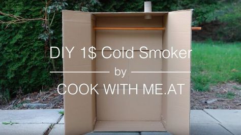 Make a Quick and Cheap Meat Smoker With a Cardboard Box Cold Smoker, Diy Smoker, Smoker Plans, Cheap Meat, Paleo Meat Recipes, Cook With Me, Meat Smoker, Grilled Meat Recipes, Healthy Meat Recipes