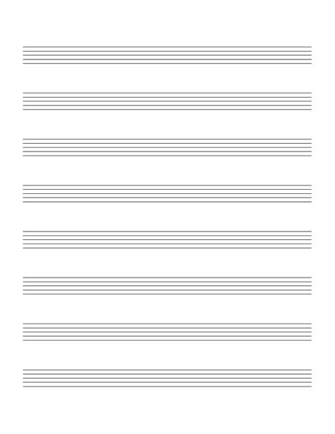 Large Blank Sheet Music | Blank sheet music with 8 large staves per page Sheet Music Tattoo, Teaching Music Theory, Popular Piano Sheet Music, Music Printables, Manuscript Paper, Music Terms, Music Manuscript, Blank Sheet Music, Drums Sheet