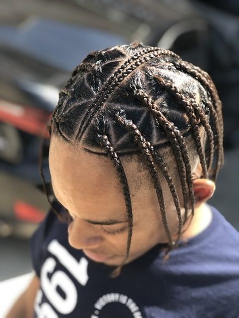 Schedule Appointment with Hair By Myre Dominican Braids For Men, Black Men Box Braids, Men’s Braids Singles, Cornrows Guys, Cool Men’s Braids, Men’s Braids Full Head, Braids With Fade, Mens Twists Hairstyles, Braid Styles For Men