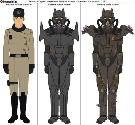 Enclave Power Armor, Fallout Enclave, Enclave Fallout, Fallout Nv, Star Wars Characters Poster, Fallout Power Armor, Officer Uniform, Fallout Series, Fallout 4 Mods