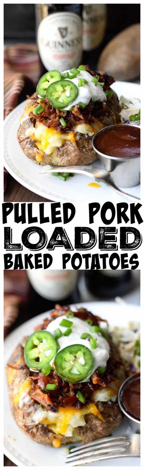 Pulled Pork Loaded Baked Potatoes