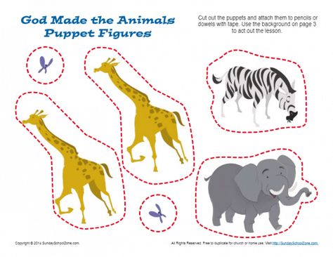 Creation Archives - Page 11 of 11 - Children's Bible Activities | Sunday School Activities for Kids Bible Lesson Activities, Childrens Bible Activities, Toddler Sunday School, Animal Crafts Preschool, Animals Craft, Puppet Craft, Christian Crafts, Puppet Crafts, Bible Crafts For Kids