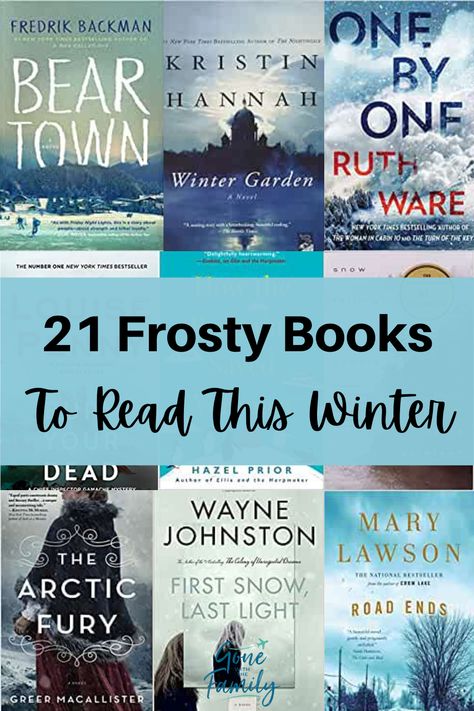 Looking for some good books to read this winter? Curl up in front of the fireplace with a hot drink and one of these 21 winter-themed book picks set in cold and snowy destinations. All of them will transport you to another place or time and may even convince you that a snowy getaway should be at the top of your travel wish list! Winter Themed Books, Winter Thriller Books, Winter Books For Adults, Winter Fantasy Books, Winter Book Recommendations, Winter Romance Books, Winter Reading List, Winter Books To Read, Snowy Destinations