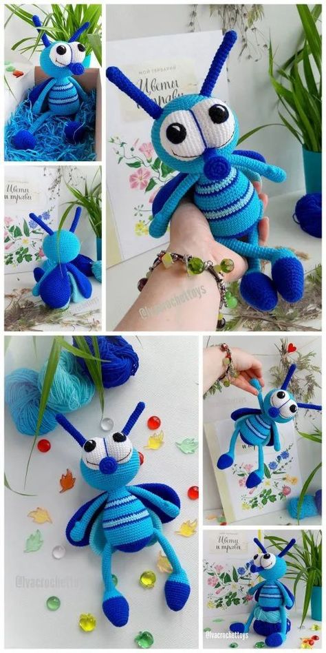 Amigurumi Crochet Cicada Free Pattern 16 Crochet Cicada, Crochet Applique Patterns Free, Pattern Free Amigurumi, Crochet Toys Free, Crochet Disney, Crochet Dinosaur, Crochet Dolls Free Patterns, Halloween Crochet Patterns, Crochet Animals Free Patterns