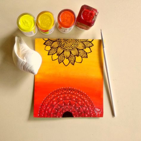 Sunset mandala Sunset Mandala, Floral Mandala, Mandala Art, Floral, Art