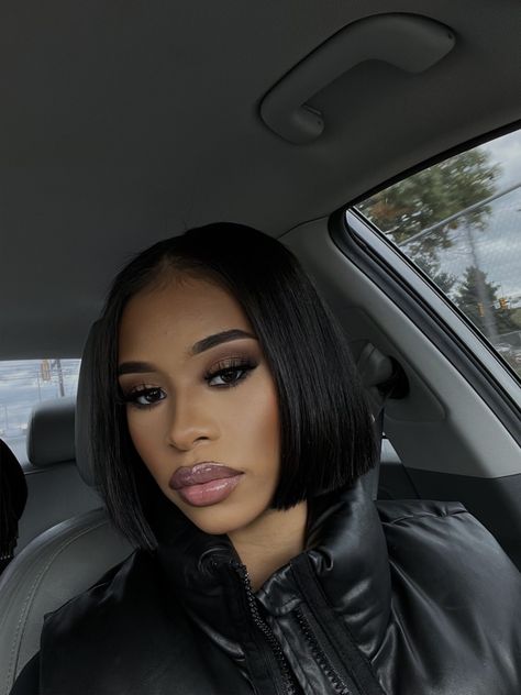 Bob Black, Twisted Hair, Glam Makeup, Pretty Makeup, Black Girls Hairstyles, Beautiful Makeup, Hair Goals, Hair Looks, Bob Hairstyles