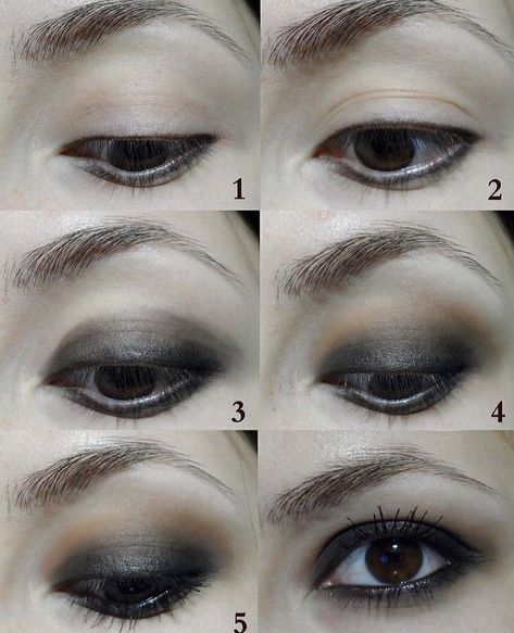 Alt Eyeliner Tutorial Hooded Eyes, Black Eyeshadow Hooded Eyes, Eyeliner Inspiration, Goth Eye Makeup, Emo Makeup, Hooded Eyes, Dope Makeup, Goth Makeup, Smokey Eye