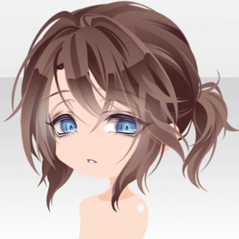 Tinier Me Hair, Cocopaplay Hair, Cocoplay Hair, Dreamselfy Hair, Cocoppaplay Hair, Cocoppa Hair, Chibi Hair, Pelo Anime, Drawing Hair Tutorial