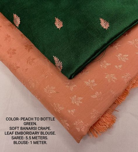 Peach Silk Saree With Contrast Blouse, Peach Saree Contrast Blouse, Peach Silk Saree, Silk Saree With Contrast Blouse, Saree Contrast Blouse, Saree With Contrast Blouse, Blouses Designs, Peach Saree, Indian Saree Blouse