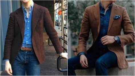 Brown Shirt Men, Light Pink Shirt, Mens Fashion Blazer, Navy Blue Pants, Mens Trendy Outfits, Solid Color Pants, Brown Blazer, Brown Shirt, Pants Brown