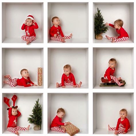 Christmas box Baby In Box Christmas Photo, Baby In A Box Christmas, Diy Christmas Photoshoot Toddler At Home, Baby In Box Photography, Cardboard Box Photoshoot Christmas, Baby In Christmas Box Picture, Baby In Box Photoshoot, Christmas In The Box Photography, Christmas Box Photography