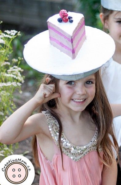 Great Costume Hat Tutorial Diy Cake Costume, How To Make A Cake Hat In Dti, Let Them Eat Cake Costume, Cake Hat, Piece Of Cake Costume Diy, Salt And Pepper Costume, Diy Pie, Cake Costume, Baby Fat