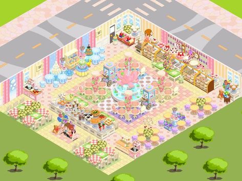 Cafeland Design Ideas, Story Layout Ideas, Story Design Ideas, Bakery Restaurant, Game Design Ideas, Bakery Decor, Story Layout, Story Design, Animal Crossing Villagers