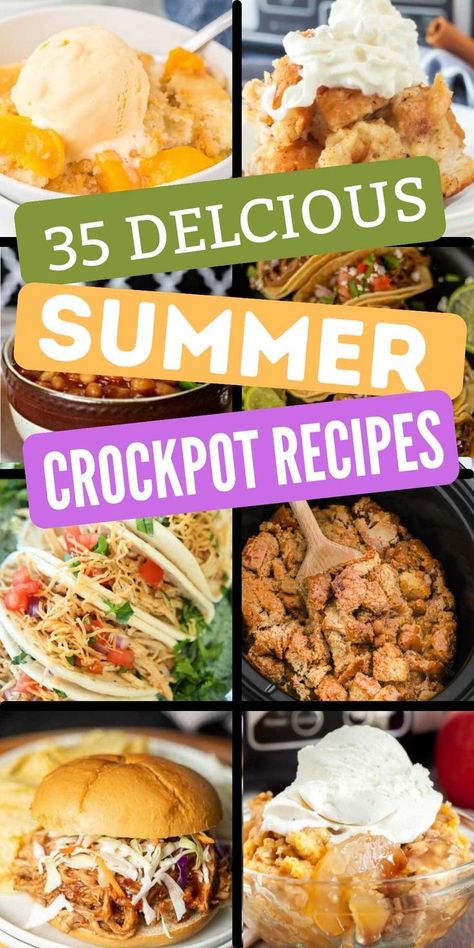 Summer Crockpot, Summer Slow Cooker Recipes, Summer Crockpot Recipes, Bbq Chicken Crockpot, Paleo Crockpot, Crockpot Meals, Crockpot Recipes Slow Cooker, Crockpot Recipes Easy, Cooker Recipes