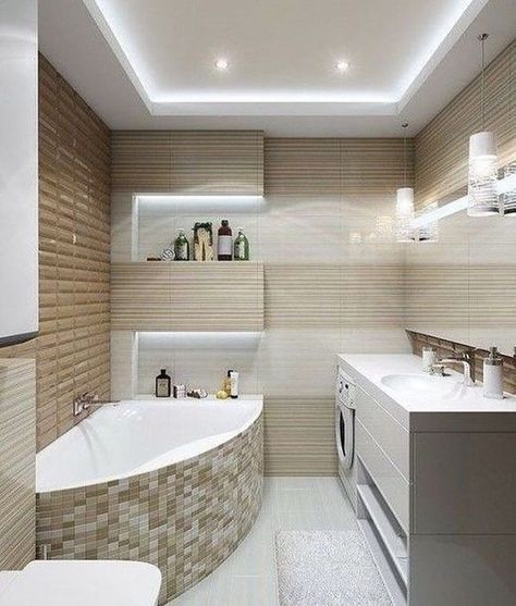 Ceiling Classic, Design Interior Baie, Ceiling Kitchen, Chandelier Ideas, False Ceiling Living Room, Bathroom Ceiling, Bathroom Remodel Designs, Trendy Bathroom, Modern Bathroom Decor