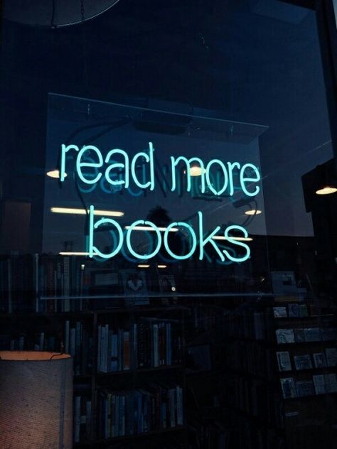 Books And Tea, Ravenclaw Aesthetic, Neon Quotes, Neon Words, Read More Books, Neon Lights, I Love Books, Book Aesthetic, Neon Lighting