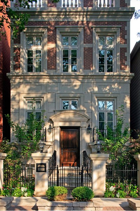 Residence Architecture, Brownstone Homes, New Classical Architecture, Townhouse Exterior, Traditional Exterior, Classical Architecture, Traditional Architecture, City House, Dream House Exterior