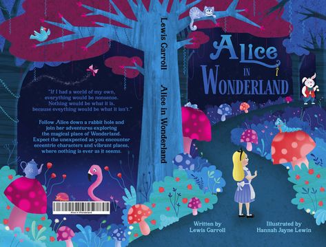 Alice in Wonderland w Behance Character Design Drawing, Alice In Wonderland Illustrations, Alice In Wonderland Book, Fairy Stories, Alice Book, Canvas Learning, Book Cover Illustration, Art Folder, Adobe Creative Cloud