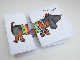 Dog Cards Handmade, Woodware Stamps, Dachshund Birthday, Diy Projects To Make And Sell, 3d Birthday Card, Dog Birthday Card, Birthday Cards For Men, Dog Cards, Birthday Cards Diy