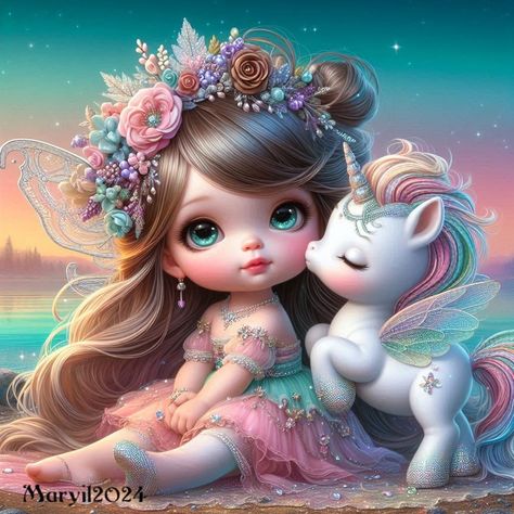 My Pictures I made from *Bing* Imprimibles Paw Patrol, Kawaii Pics, Unicorn Fairy, Unicorn Images, Mixed Art, Whatsapp Wallpaper Cute, Unicorn Pictures, Unicorns Clipart, Angel Images