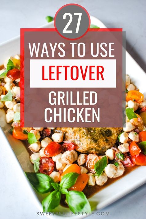 Leftover grilled chicken recipes are helpful to keep on hand when meal prepping. Varying options give you the freedom to grill ahead! These amazing recipes use leftover grilled chicken and can transform last night's leftovers into tonight brand new, easy dinner! grill up some chicken, store it well in your fridge or freezer, and prep ahead for mealtime. This works great for low carb eaters who need to plan head. Or, it’s great for busy people who just need meals at the ready. Things To Make With Grilled Chicken, Dinner Recipes With Grilled Chicken, Leftover Grilled Chicken Recipes Easy, What To Do With Grilled Chicken, Recipes For Leftover Grilled Chicken, Recipes With Leftover Grilled Chicken, What To Make With Grilled Chicken, Leftover Grilled Chicken Ideas, Leftover Chicken Recipes Easy Healthy