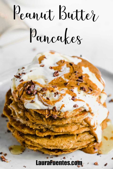 Peanut Butter Pancake Recipe, Peanut Butter Pancakes, Butter Pancakes, Best Pancake Recipe, Pancake Toppings, Traditional Breakfast, Fluffy Texture, Famous Recipe, Homemade Peanut Butter