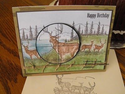 SU Noble Deer stamp. Isn't That Sweet?!: Hunting card Happy Birthday Honey, Deer Stamp, Deer Cards, Male Birthday Cards, Hunting Birthday, Cards For Guys, Tenant Screening, Men Cards, Man Cards