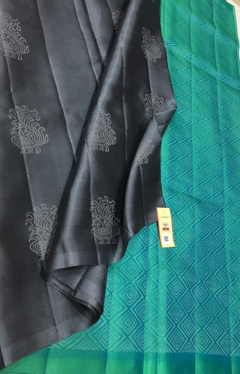 Gray Color Blouse Design, Ash Colour Saree Combination, Saree Combination, Brocade Blouse Designs, Tissue Sarees, Sms Language, Cutwork Blouse, Lehenga Saree Design, Kora Silk Sarees