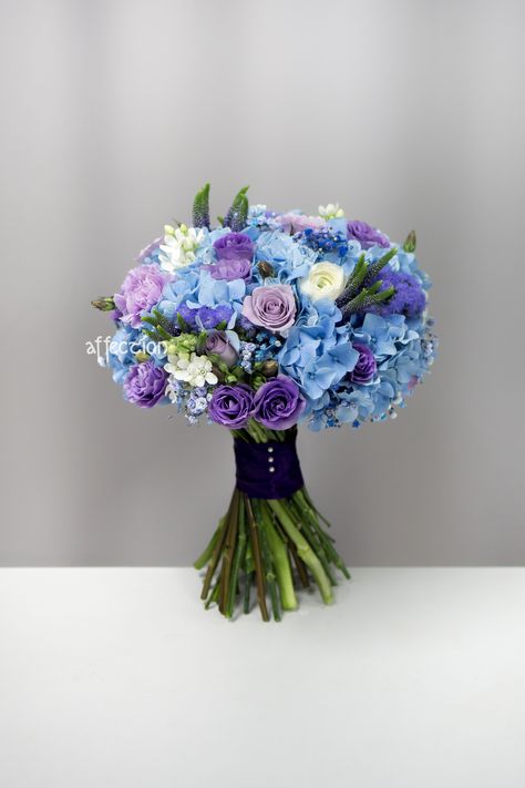 Fresh Flower Wedding Bouquet Purple And Blue Flowers Wedding Centerpieces, Blue Purple White Bouquet, Blue And Purple Bouquet Wedding, Blue And Purple Bridal Bouquet, Navy Blue And Purple Wedding Flowers, Purple Blue Flower Arrangements, Blue And Purple Flower Arrangements, Purple Blue Bouquet, Blue And Purple Bouquet