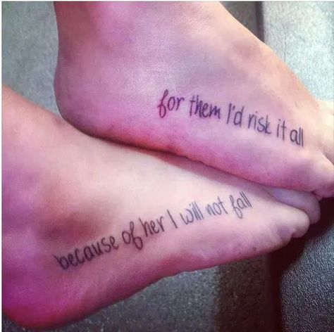 Love the one "for them I'd risk it all" Risk It All Tattoo, Tattoos For Moms, Inspiring Tattoos, Mom Daughter Tattoos, Tattoo For Son, Daughter Tattoos, Art Couple, Mother Daughter Tattoos, Tattoos For Daughters