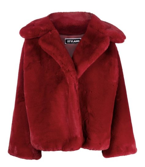 Cashmere Sweater Men, Red Fur, Black Tweed, Red Coat, Shearling Jacket, Faux Fur Jacket, Red Jacket, Winter Wear, Fur Jacket