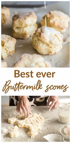 Scones With Buttermilk, Buttermilk Scone Recipe, Buttermilk Scones, Mini Scones, Scones Recipe Easy, Scones Easy, Recipe Baking, Buttermilk Recipes, Scones Recipe