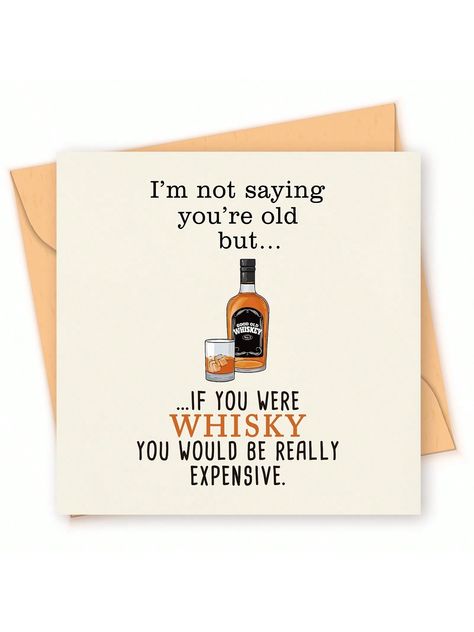 1pc, Funny Happy Birthday Card for Men Him Husband Boyfriend Dad Best Friend, Unique Happy 25th 30th 35th 40th 45th 50th 55th 60th 65th 70th 75th 80th Birthday Card Decorations Gifts for Men Him Husband Boyfriend Best Friend, Rude Bday CardI discovered amazing products on SHEIN.com, come check them out! Happy Birthday 40, Birthday Card Decoration, Birthday Card For Men, Scrapbook Examples, Card For Men, 80th Birthday Cards, Happy Birthday Card Funny, Birthday Cards For Brother, Birthday Card Sayings