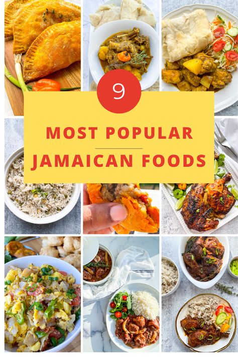 Jamaican Dishes Jamaica, Jamacian Food Sides, Jamaican Dinner Ideas, Jamaican Appetizers, Jamaican Dinner, Jamaican Stew Peas, Theme Dinners, Jamaican Oxtail, Jamaican Curry Powder