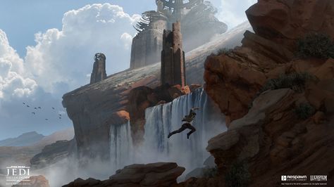 Fallen Order Concept Art, Star Wars Jedi Fallen Order, Jedi Fallen Order, Star Wars Concept Art, Star Wars Rpg, Star Wars Pictures, Star Wars Jedi, Environment Design, Environment Concept Art